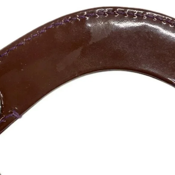 Auth DIOR/ChristianDior - Purple Leather Patent Leather Tote Bag - Picture 13 of 15